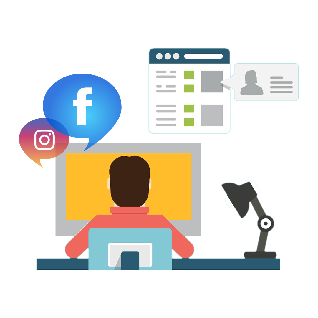 Administraci�n de redes sociales (Facebook e Instagram)