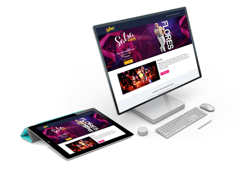 Diseño y desarrollo de sitio web organizador de eventos en Dinamarca Latinobooking.dk