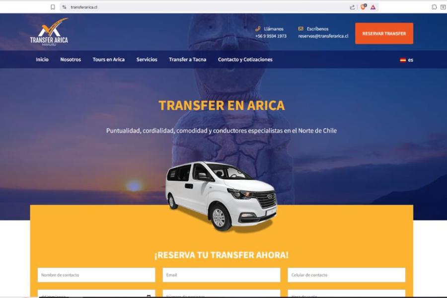 Sitio Web Transferarica.cl